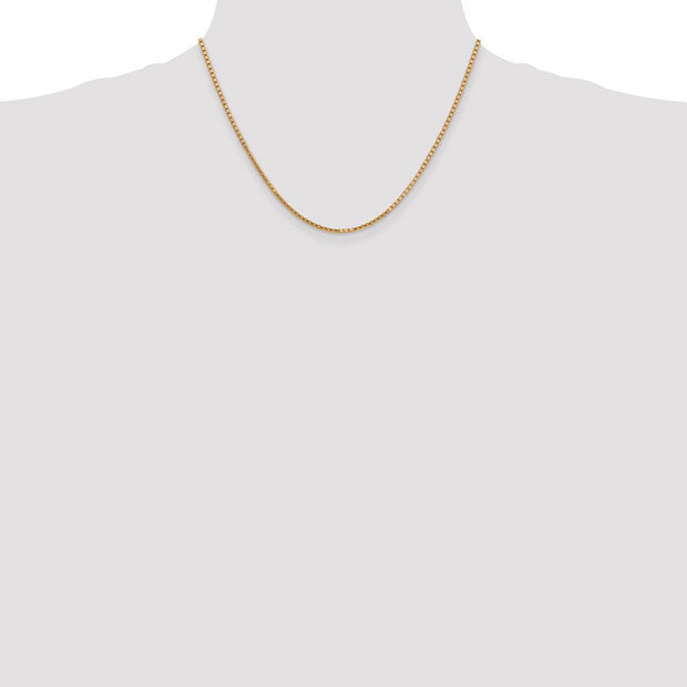 14K 1.9mm Box with Lobster Clasp Chain
