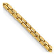 14K 1.9mm Box with Lobster Clasp Chain