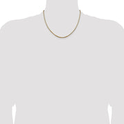14K 2.5mm Box with Lobster Clasp Chain