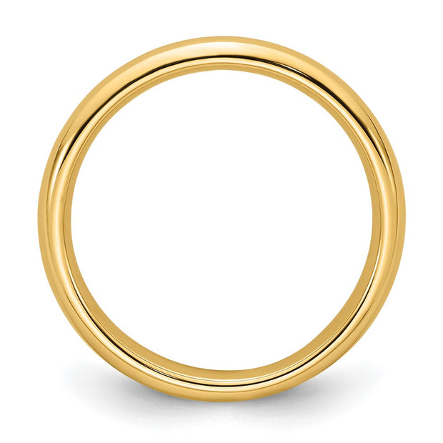 14k Yellow Gold 3mm Standard Weight Comfort Fit Wedding Band