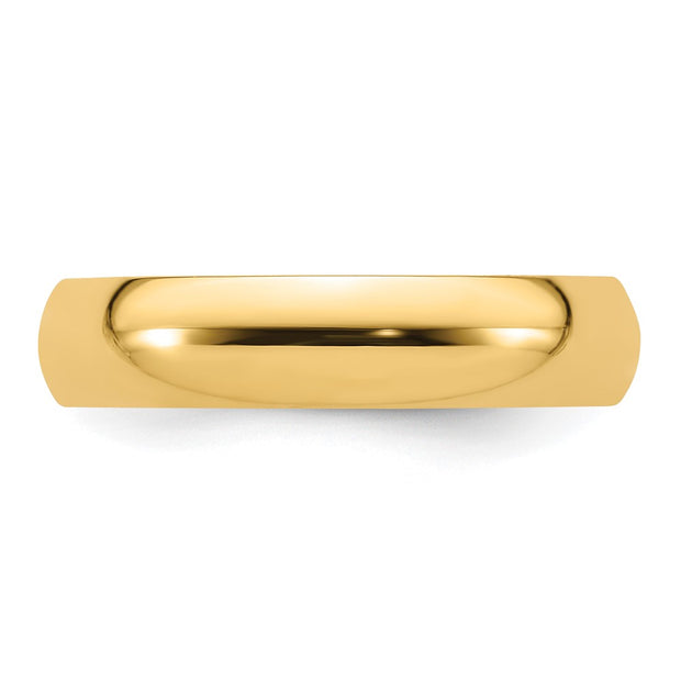 14k Yellow Gold 5mm Standard Weight Comfort Fit Wedding Band