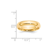 14k Yellow Gold 5mm Standard Weight Comfort Fit Wedding Band