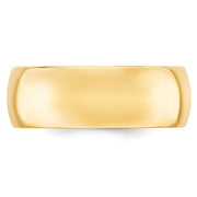 14k Yellow Gold 8mm Standard Weight Comfort Fit Wedding Band