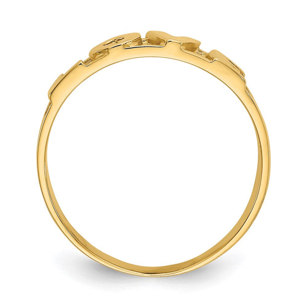 14k LOVE Ring