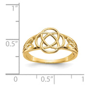 14k Polished Ladies Celtic Knot Ring
