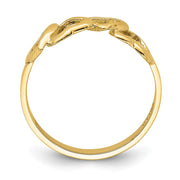 14K Polished Heart Ring