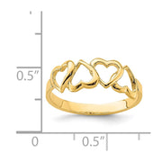 14K Polished Heart Ring