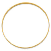 14k Solid Polished Half-Round Slip-On Round Bangle Bracelet