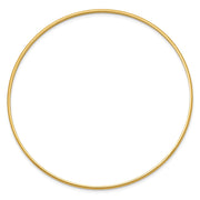 14k Solid Polished Half-Round Slip-On Round Bangle Bracelet