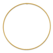 14k Polished Diamond-Cut Slip-on Round Bangle Bracelet