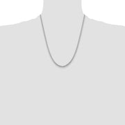 14k WG 3.5mm Solid Miami Cuban Chain