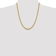 14K 4.25mm Solid Miami Cuban Link with Lobster Clasp Chain