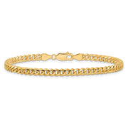 14K 4.25mm Solid Miami Cuban Link with Lobster Clasp Bracelet
