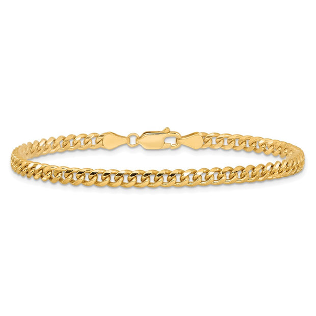 14K 4.25mm Solid Miami Cuban Link with Lobster Clasp Bracelet