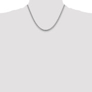 14k WG 4.25mm Solid Miami Cuban Chain