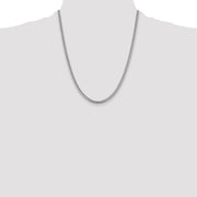 14k WG 4.25mm Solid Miami Cuban Chain