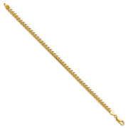 14K 4.3mm Solid Miami Cuban Link with Lobster Clasp Bracelet