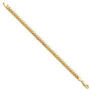 14K 5mm Solid Miami Cuban Link with Lobster Clasp Bracelet