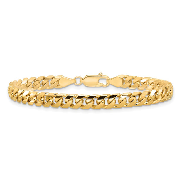 14K 5mm Solid Miami Cuban Link with Lobster Clasp Bracelet