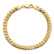 14K 5mm Solid Miami Cuban Link with Lobster Clasp Bracelet