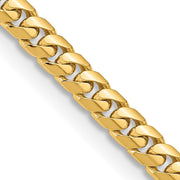 14K 5.5mm Solid Miami Cuban Link with Lobster Clasp Chain