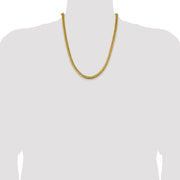 14K 6.25mm Solid Miami Cuban Link with Lobster Clasp Chain
