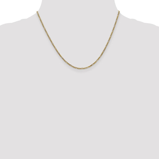 14K 1.8mm Flat Figaro with Lobster Clasp Chain