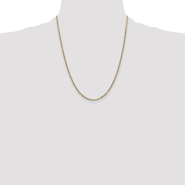 14K 1.8mm Flat Figaro with Lobster Clasp Chain