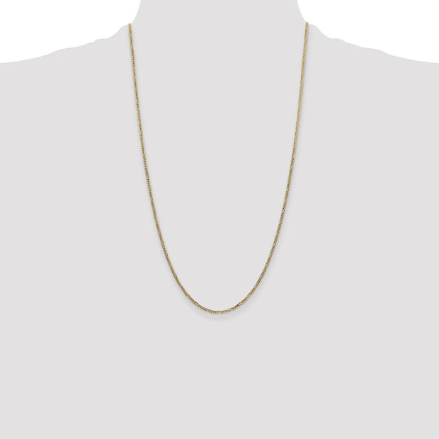 14k 1.8mm Flat Figaro Chain