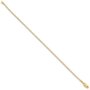 14K .9mm Franco with Lobster Clasp Bracelet