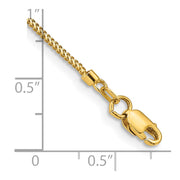 14K .9mm Franco with Lobster Clasp Bracelet