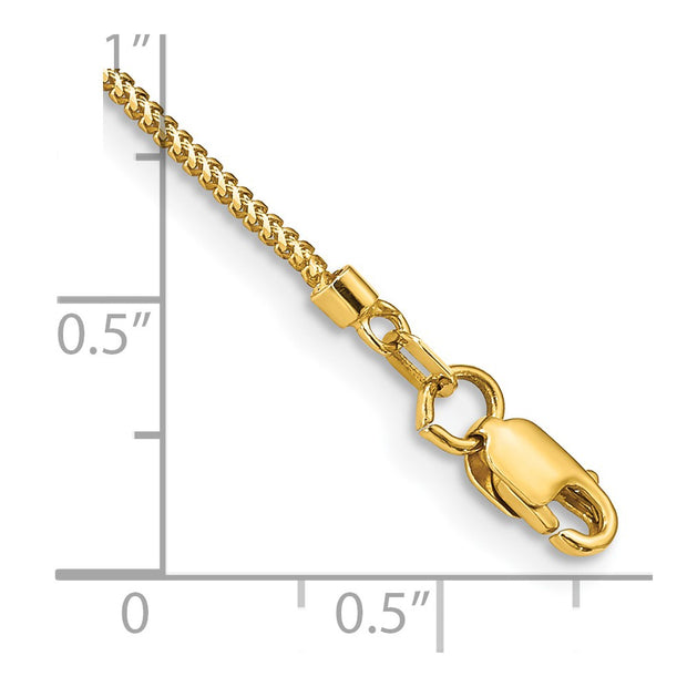 14K .9mm Franco with Lobster Clasp Bracelet