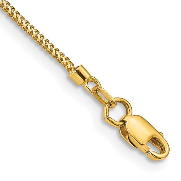 14K .9mm Franco with Lobster Clasp Bracelet