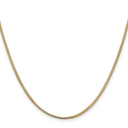14K 1mm Franco with Lobster Clasp Chain