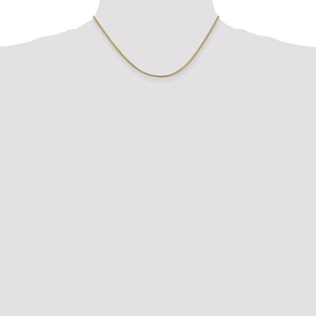 14K 1mm Franco with Lobster Clasp Chain
