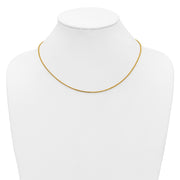 14K 1mm Franco with Lobster Clasp Chain