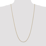14K 1mm Franco with Lobster Clasp Chain