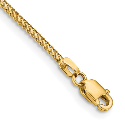 14K 1mm Franco with Lobster Clasp Bracelet