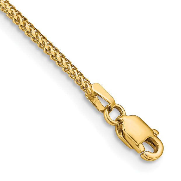 14K 1mm Franco with Lobster Clasp Bracelet