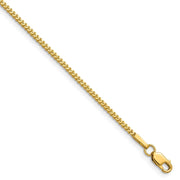 14K 1mm Franco with Lobster Clasp Chain