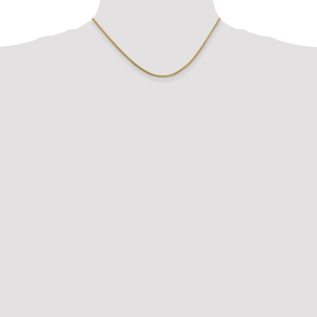 14K 1.3mm Franco with Lobster Clasp Chain