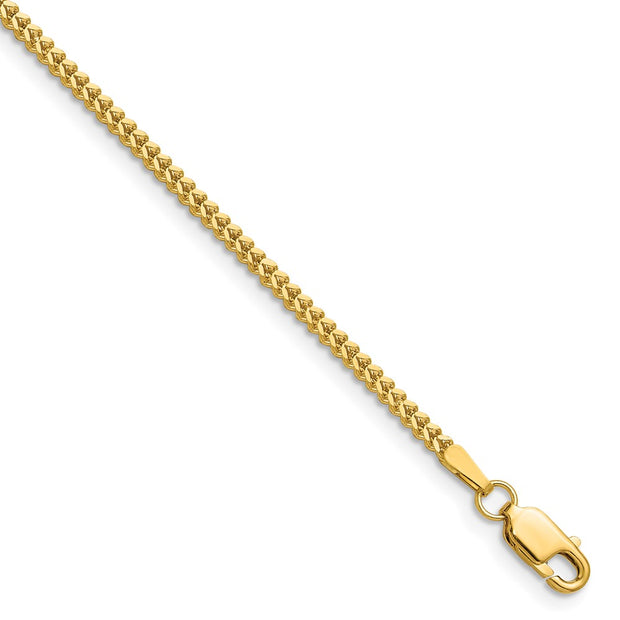 14K 1.4mm Franco with Lobster Clasp Chain