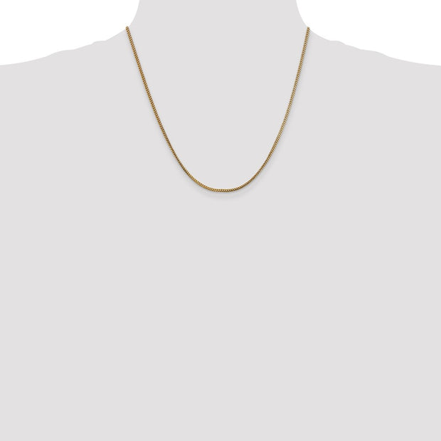 14K 1.5mm Franco with Lobster Clasp Chain