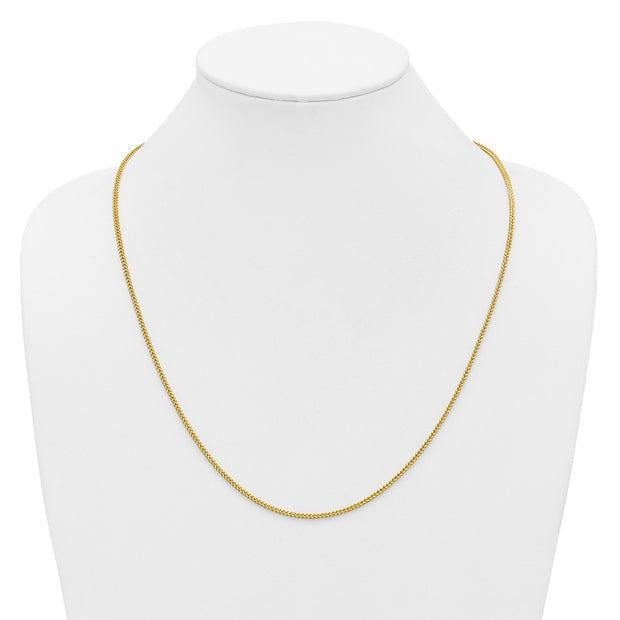 14K 1.5mm Franco with Lobster Clasp Chain