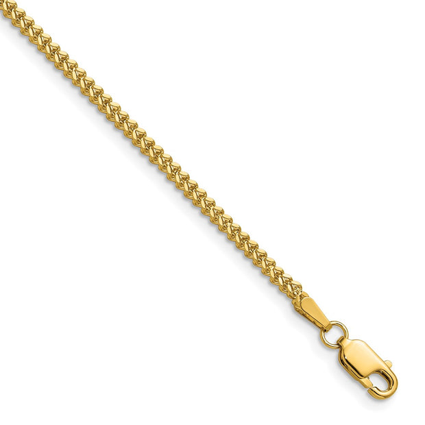 14K 1.5mm Franco with Lobster Clasp Chain