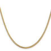 14K 2mm Franco with Lobster Clasp Chain