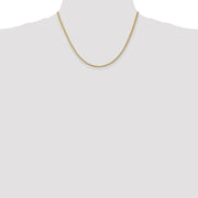 14K 2mm Franco with Lobster Clasp Chain