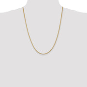 14K 2mm Franco with Lobster Clasp Chain
