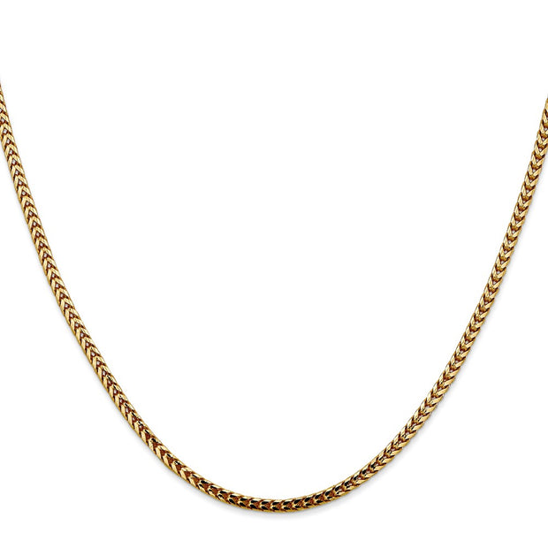 14K 2.5mm Franco with Lobster Clasp Chain