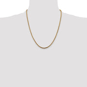 14K 2.5mm Franco with Lobster Clasp Chain